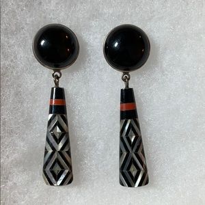 Sterling silver dangly earrings